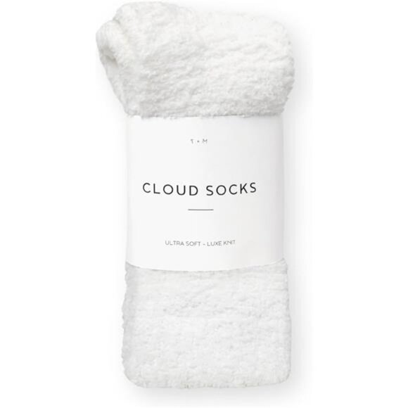 Unisex Fuzzy Sleep Socks – Hypoallergenic White Bed Socks for Cozy Comfort - Picture 2 of 3
